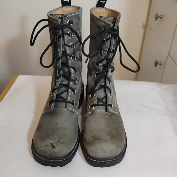 John Fluevog Moto Combat boots Size 7.5 - Picture 2 of 15